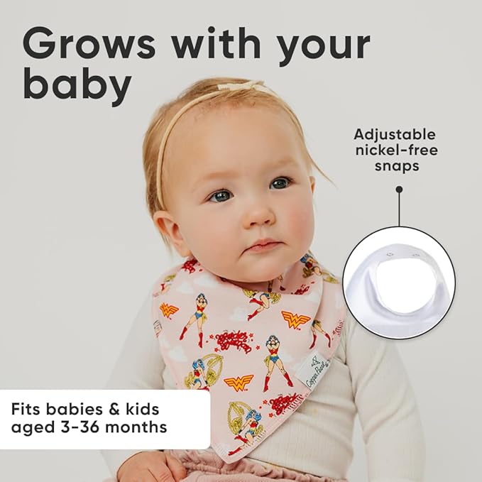 Copper Pearl Baby Bandana Bibs - Soft Cotton Bibs for Drooling & Teething, Absorbent, Adjustable Fit, Many Styles