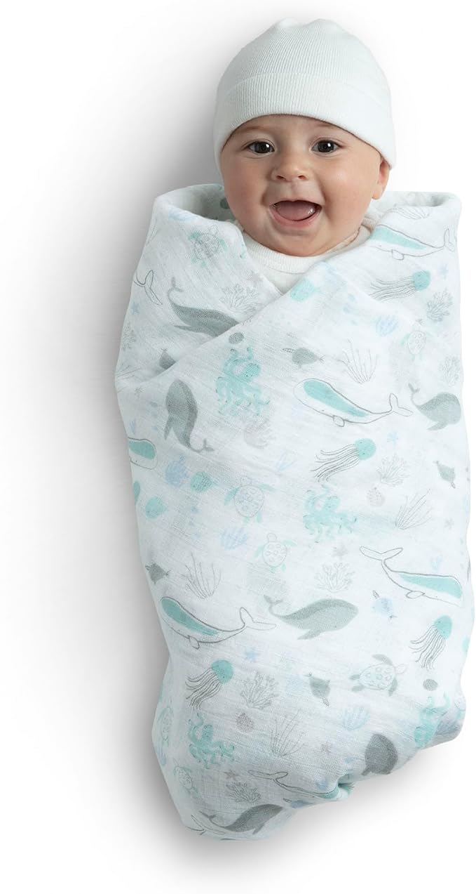 Delta Children 100% Cotton Muslin Baby Receiving Blankets - Image 11