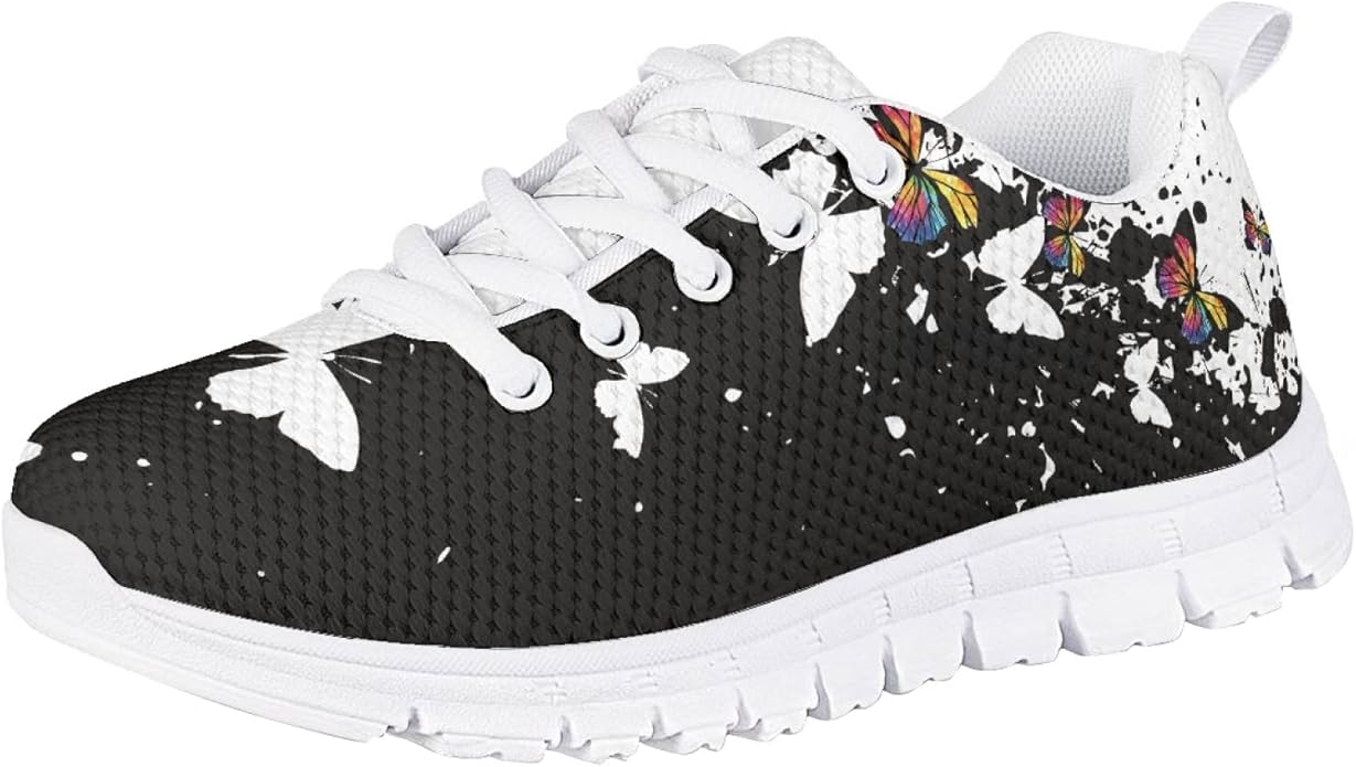 MARSVOVO First Shoes for Walking Boy Girl Athletic Lightweight Flexible Lace-up Breathable Running Shoes Casual Classic Comfortable Non Slip Play Sport Learning to Walk Toddler Girl Sneakers