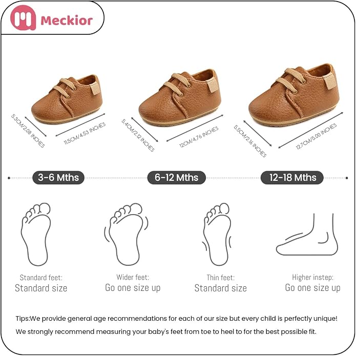 Meckior Baby Booties Newborn Infant Unisex Baby Girls Boys Velvet Rubber - Image 6