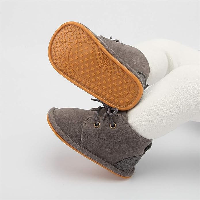 Meckior Baby Booties Newborn Infant Unisex Baby Girls Boys Velvet Rubber - Image 3