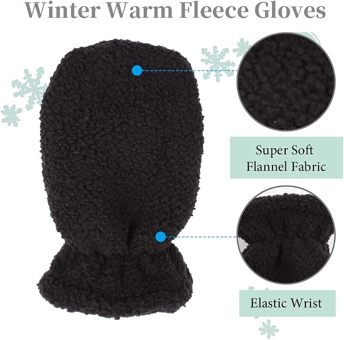 Zsedrut Baby Boys Winter Glove Warm Toddler Infant Girls Mittens Fleece Lined - Image 4