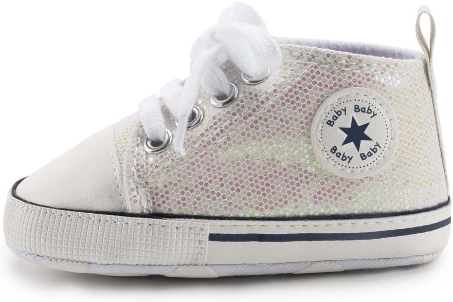 Unisex Baby Girls Boys Canvas High-top Shoes, Newborn Infant Anti-Slip Soft - Image 7
