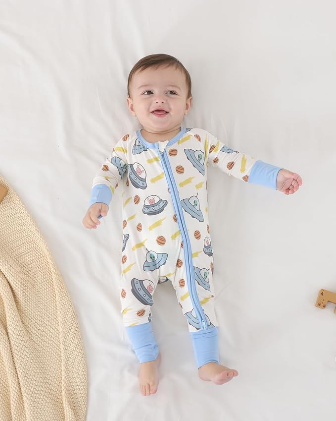 GUISBY Baby Footless Pajamas, Rayon of Bamboo, NB-2T | Rayon of bamboo softness - Image 5