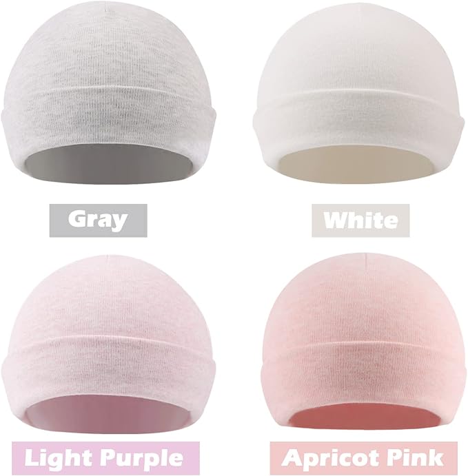Cotton Newborn Baby Girls Hat Spring Newborn Boys Hat Cute Rabbit Infant Beanie - Image 2