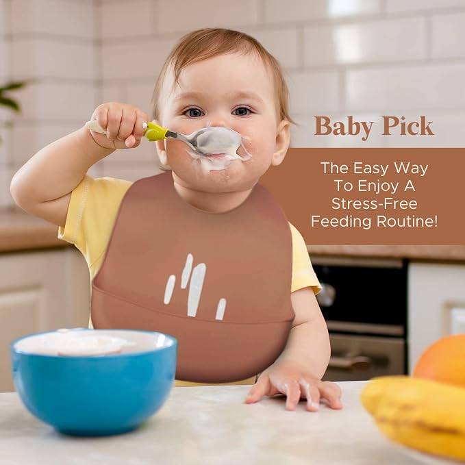 Silicone Bibs For Babies- BPA-Free Waterproof Bib - Image 5