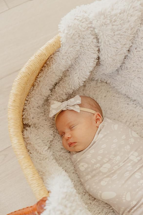 Copper Pearl Baby Swaddle Blanket - Premium Knit Baby Blanket, Large Soft Stretchy Receiving Blankets for Baby Boy and Girl, Swaddles for Newborn, Infant, and Toddler (Tracker)