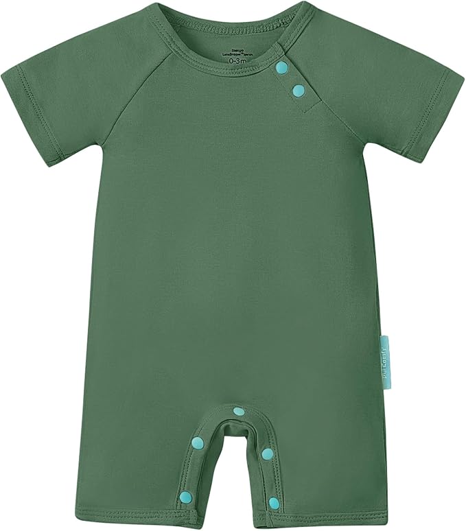 PurComfy SuperSoft Bamboo Viscose Baby Romper, Short Sleeve | One-piece Summer by PurComfy