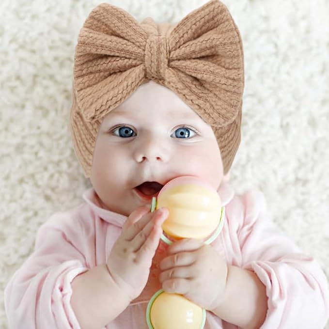 Cinaci 4 Pieces Baby Girls Turban Hats - Image 5