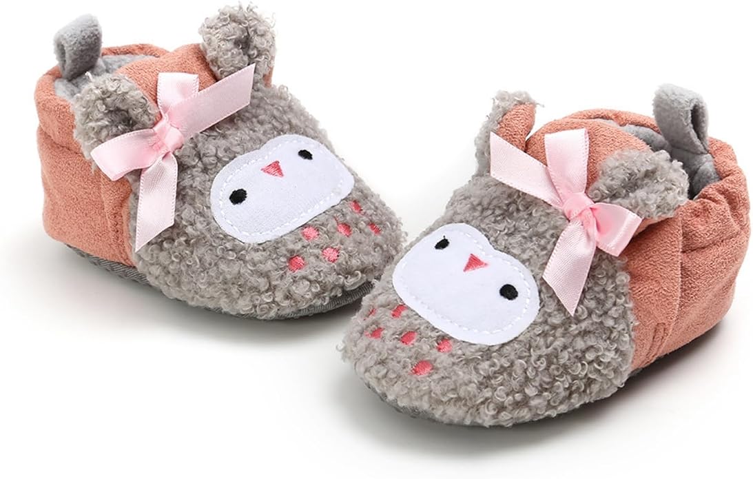 Baby Boys Girls Cotton Booties Non Skid Soft Sock Boots Infant Slippers Newborn - Image 4