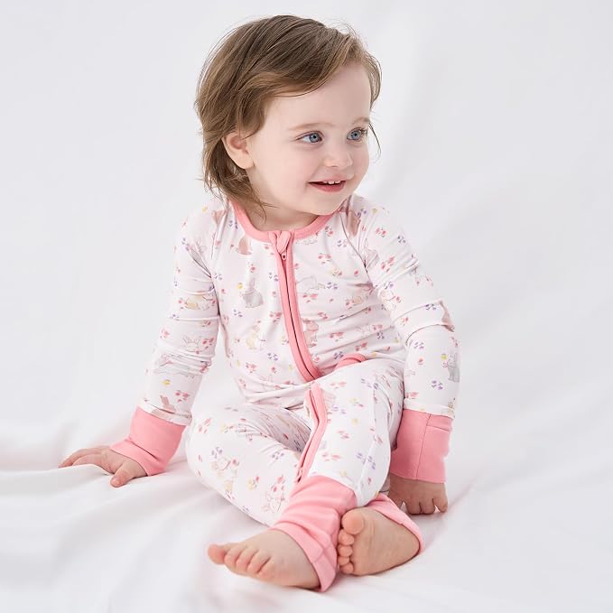 pureborn Baby Sleeper Viscose from Bamboo Zipper Footies 0-24 Months - Image 2