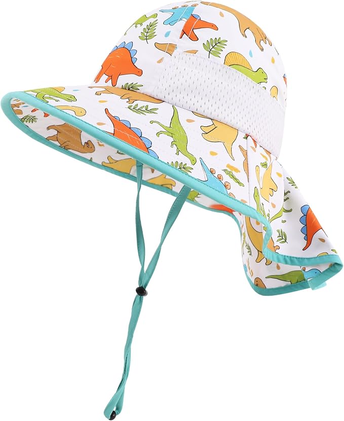Baby Sun Hat with Neck Flap UPF 50+ by MACOWCF