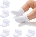 Newborn Socks 0-3 Months Preemie Infant Cotton Terry Ankle Socks 6 Pairs by Miniangel