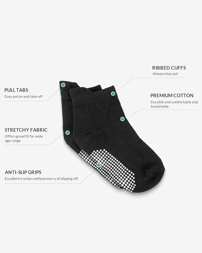 Infinno Baby Non Slip Ankle Socks 9 Pairs - Image 3