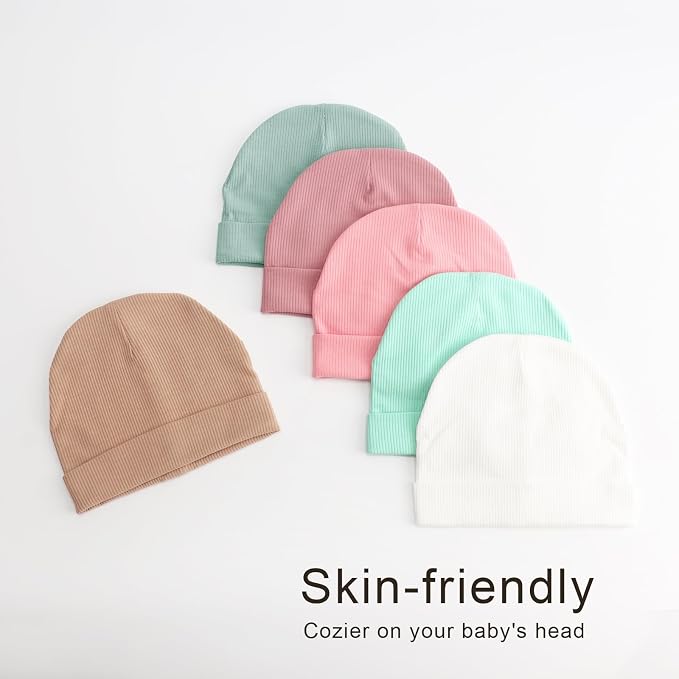DRESHOW BQUBO 6 Pack Baby Newborn Hats Set - Image 5