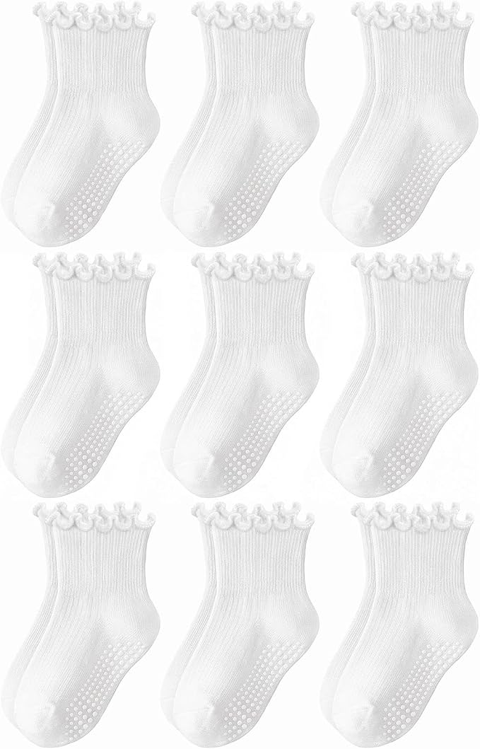 Baby Toddler Essentials Non-Slip Crew Socks by Bearbay