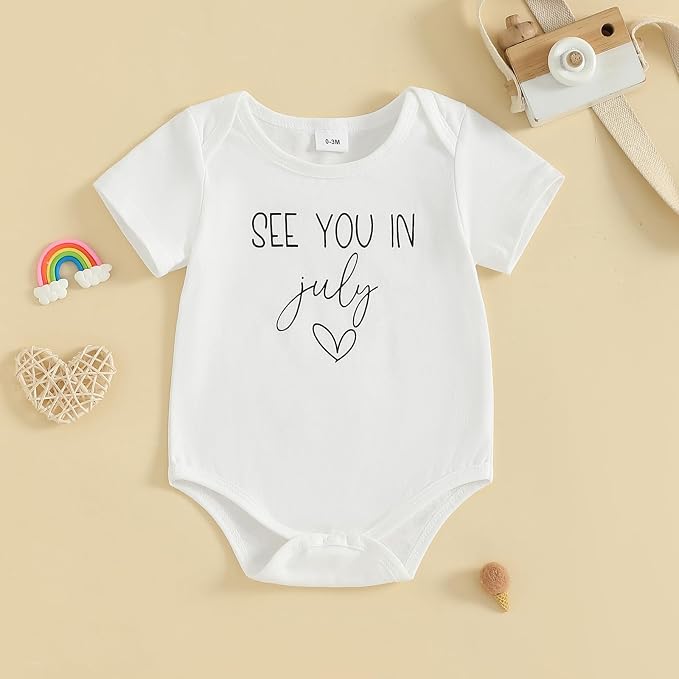 woshilaocai Baby Announcement Bodysuit Pregnancy Reveal - Image 2