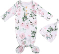 Newborn Baby Girl Floral Sleep Gown Headband Sleepwear Outfit by Merqwadd