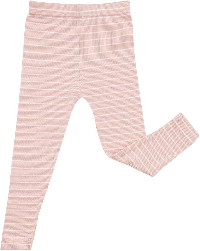 AVAUMA Stripe Pattern Baby Boys Girls Pajama Set Kids Toddler Snug fit Ribbed - Image 4