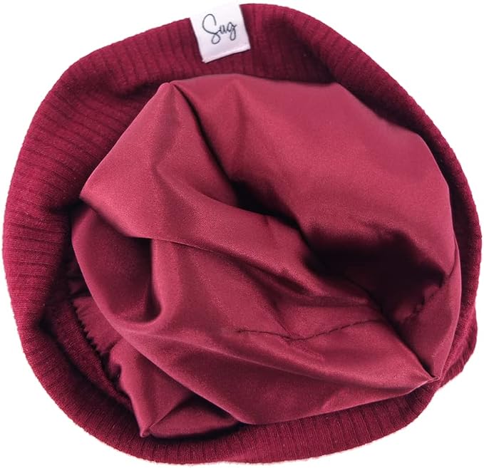 Jersey Beanie Hat for Newborn Baby Boys Girls Silky Satin Lined Hats Bonnet - Image 3