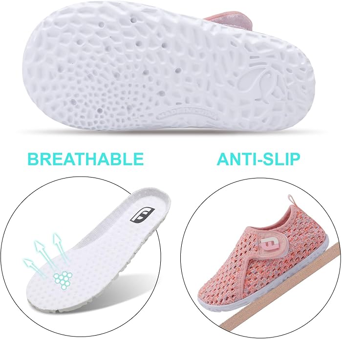 JOINFREE Baby Toddler Water Shoes Boys Girls Sandals Barefoot Kids Breathable Sneakers Shoes for Walking Running