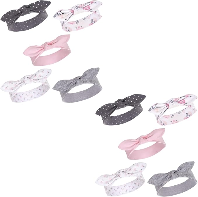 Hudson Baby Cotton and Synthetic Headbands, Size 0-24 Months by HudsonBaby