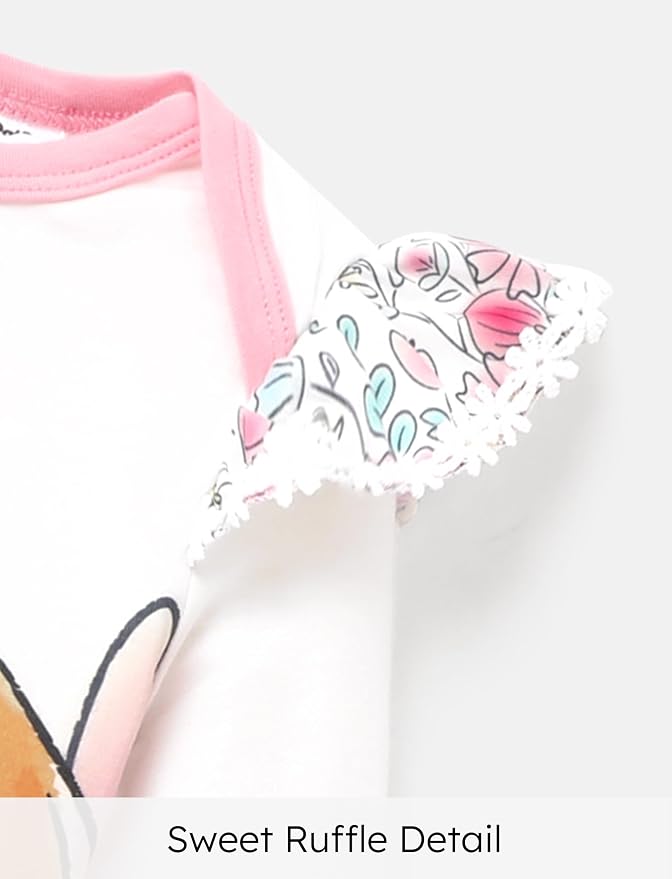 Disney Stitch Princess Minnie Winnie Marvel Baby Girls Ruffle Long Sleeve - Image 4