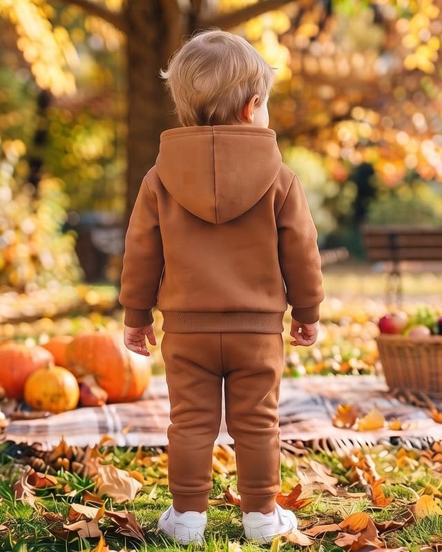 Toddler Baby Boy Fall Clothes Long Sleeve Hoodie Sweatshirts Pants Set Infant - Image 5