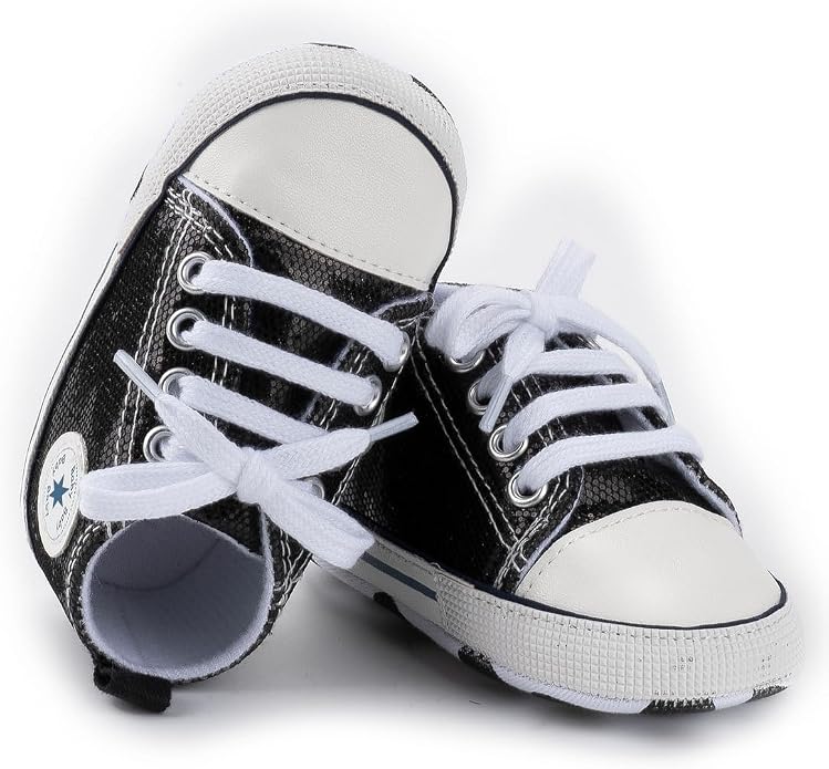 Unisex Baby Girls Boys Canvas High-top Shoes, Newborn Infant Anti-Slip Soft - Image 6