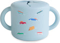 mushie Silicone Snack Cup | Spill Proof Food Container for Toddler and Baby (Retro Cars)