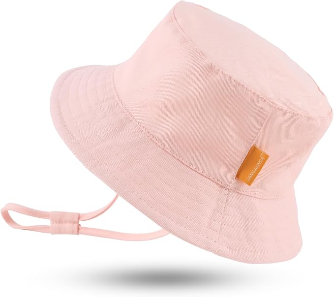 JANGANNSA Cotton Baby Sun Hat Infant Toddler Boys Girls Bucket Hats Summer Sun by JANGANNSA