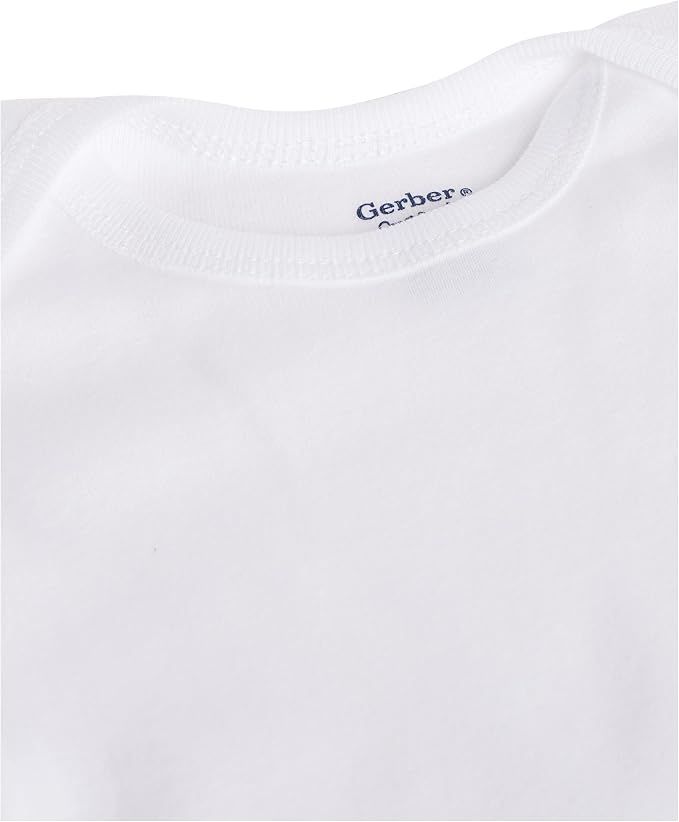Gerber Baby Girls 5-Pack Short Sleeve Variety Onesies Bodysuits - Image 3
