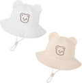 Baby Sun Hat with Bear Ear for Boys Girls, Cute Toddler Summer Bucket Hats by Unknown
