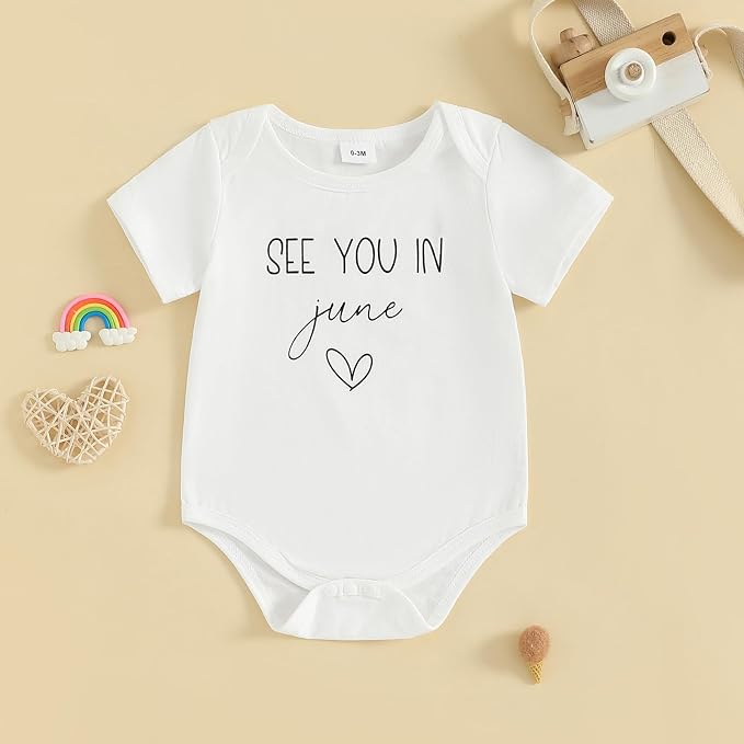 woshilaocai Baby Announcement Bodysuit Pregnancy Reveal - Image 2