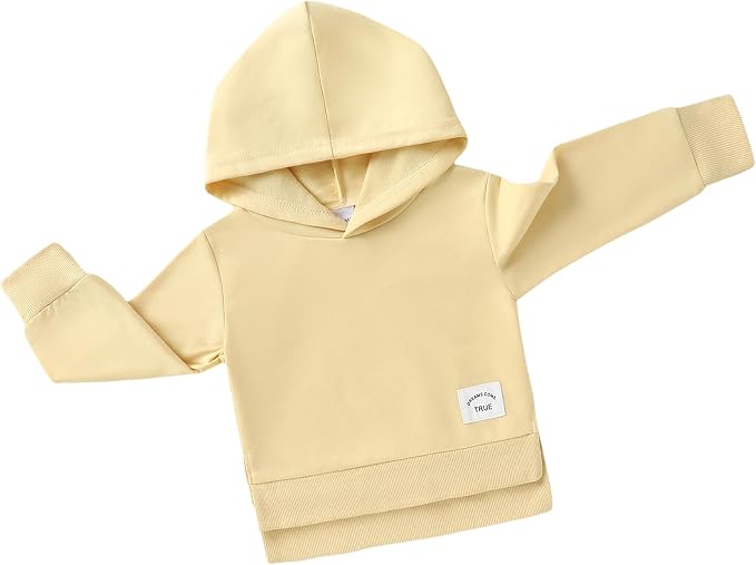 Happy Town Toddler Baby Boy Girl Sweatshirt Hoodie Pullover Fall Outfits Solid by HappyTown