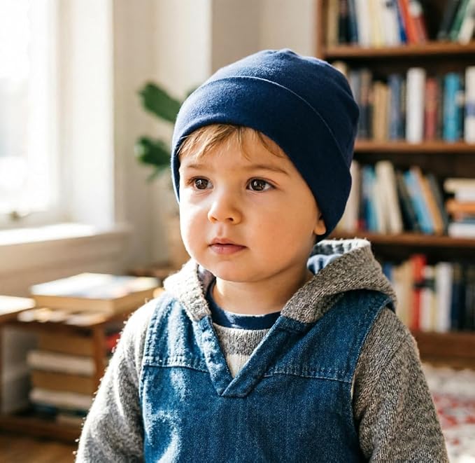DRESHOW BQUBO 4 Pieces Baby Beanie Newborn Toddler Soft Cute Knit Hat Hospital - Image 2