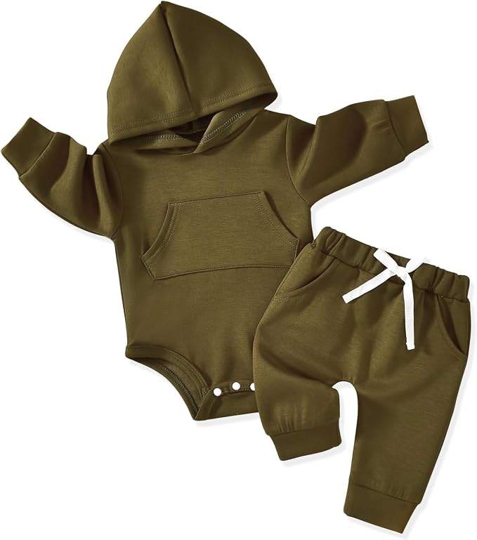 Aalizzwell Infant Baby Winter Hoodie Outfit by Aalizzwell
