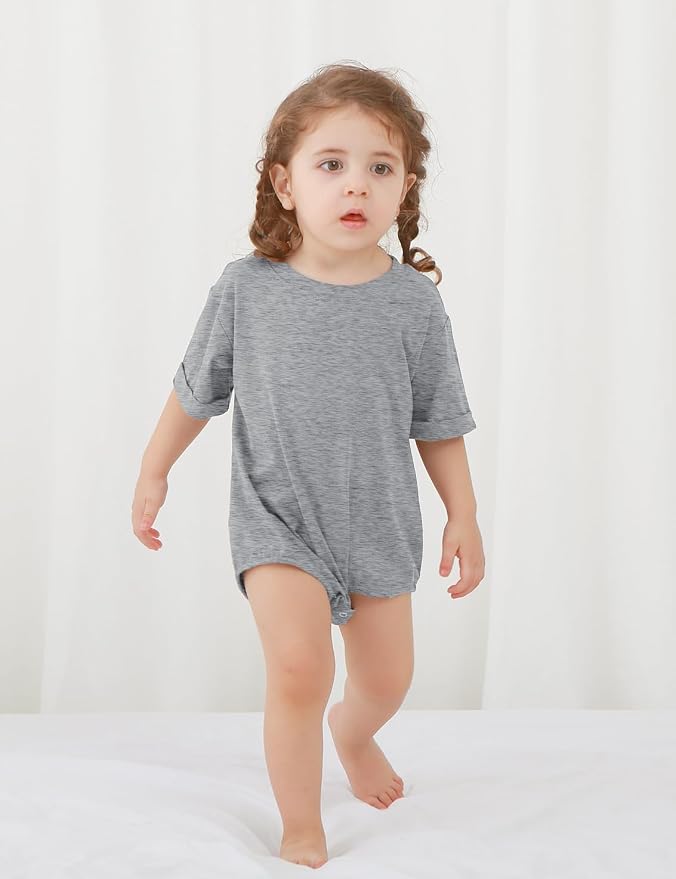 Jimonda Baby Bubble Romper Short Sleeve Bodysuit T-Shirt | 100% Cotton - Image 4