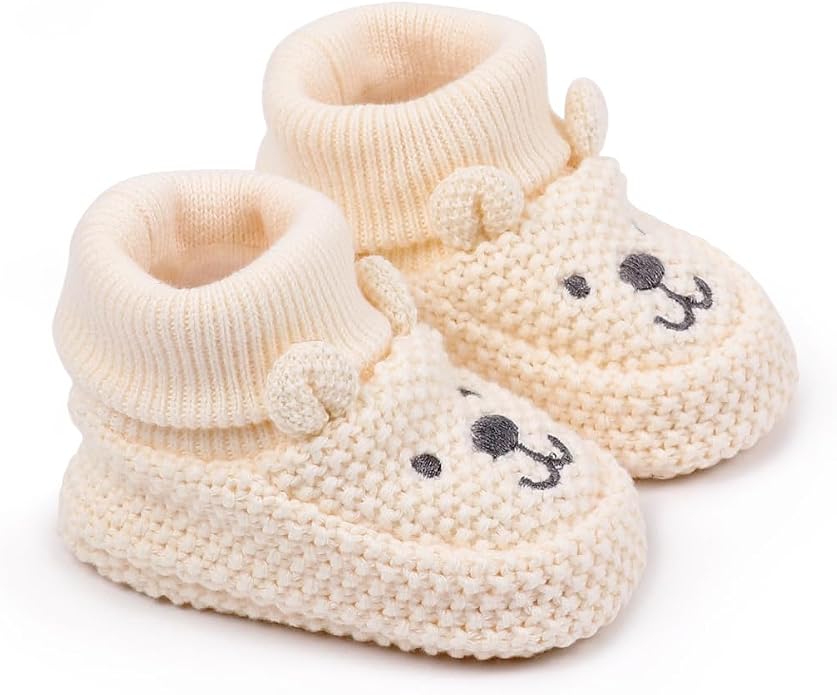 Infant Baby Boys Girls Knitted Booties Soft Cute First Walking Socks Shoes | by WaiHeikki
