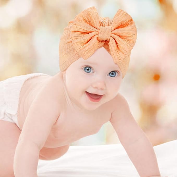 Cinaci 4 Pieces Baby Girls Turban Hats - Image 6