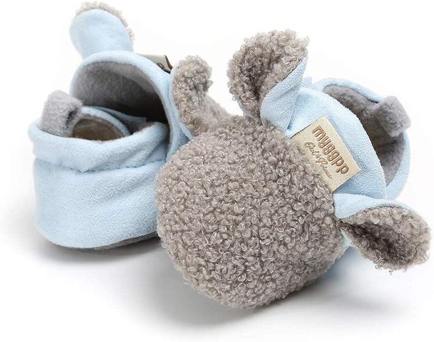 Ohwawadi Infant Baby Boys Girls Slippers Cozy Fleece Booties Soft Bottom Warm - Image 7