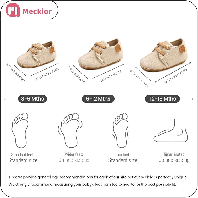 Meckior Baby Booties Newborn Infant Unisex Baby Girls Boys Velvet Rubber - Image 6