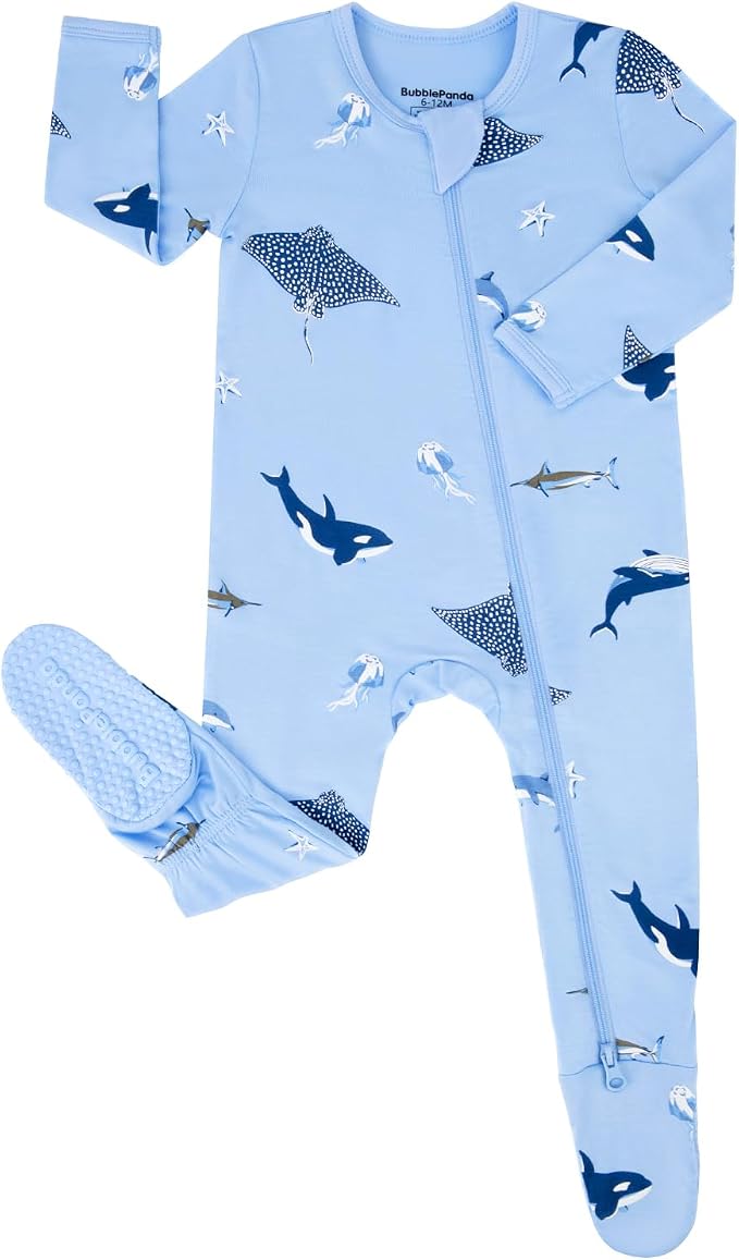 Okayinn BubblePanda Rayon Made From Bamboo Baby Pajamas Long Sleeve Months by BubblePandabyOkayinn