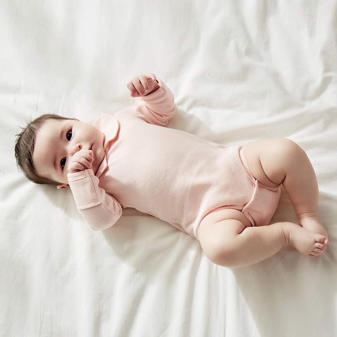 pureborn Baby Romper Bodysuits 2-Pack Unisex Soft Cotton One-Piece Outfit - Image 2