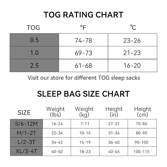 Rayon Made from Bamboo Toddler Sleep Sack with Feet 6-12 Months 1.0 Tog Ultra Soft Toddler Sleeping Sack Baby Sleep Bag Walker Quilted Wearable Blanket with Legs 2-Way Zipper Lightweight