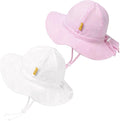 Baby Girl Sun Hat with UPF 50+ Outdoor Adjustable Toddler Beach Hat with Wide by DANMY