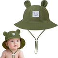 Baby Bucket hat Cute Infant Bear Sun Hat Summer Girls Boys Cap | Bear Cute by AZJ