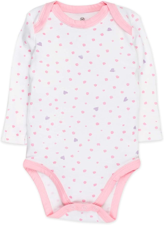 HonestBaby baby-girls 5-pack Long Sleeve Bodysuits One Piece 100% Organic Cotton - Image 4