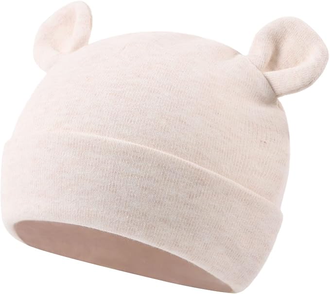 Cotton Newborn Baby Girls Hat Spring Newborn Boys Hat Cute Rabbit Infant Beanie - Image 3