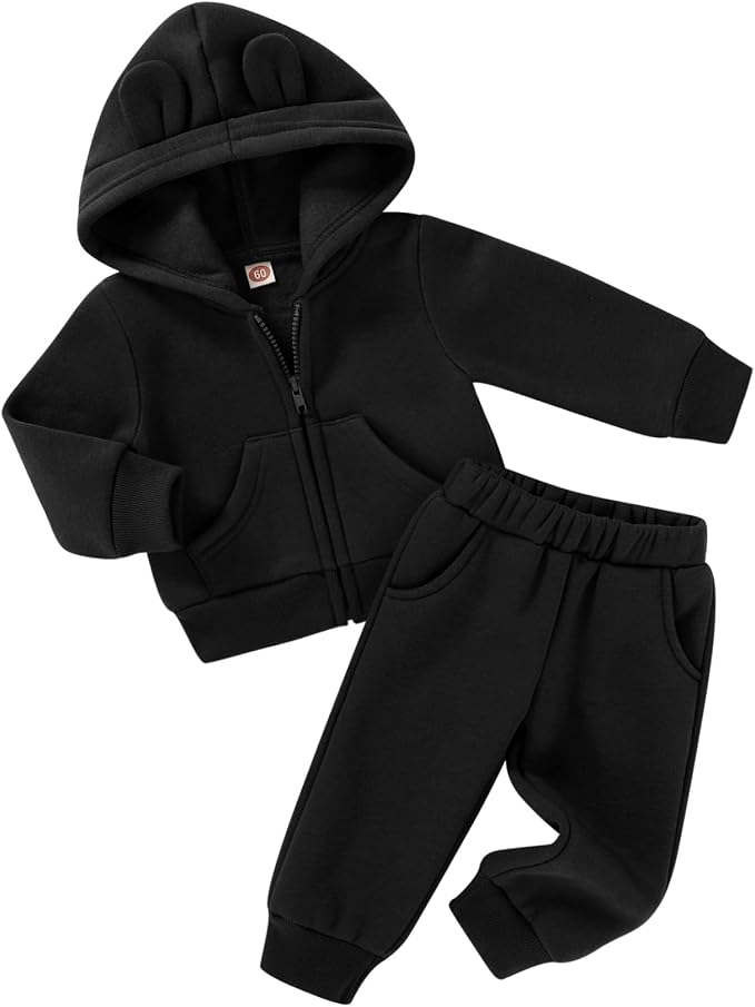 Happy Town Baby Clothes for Girls Boys Clothes Solid Color Zipper Hoodie and by HappyTown